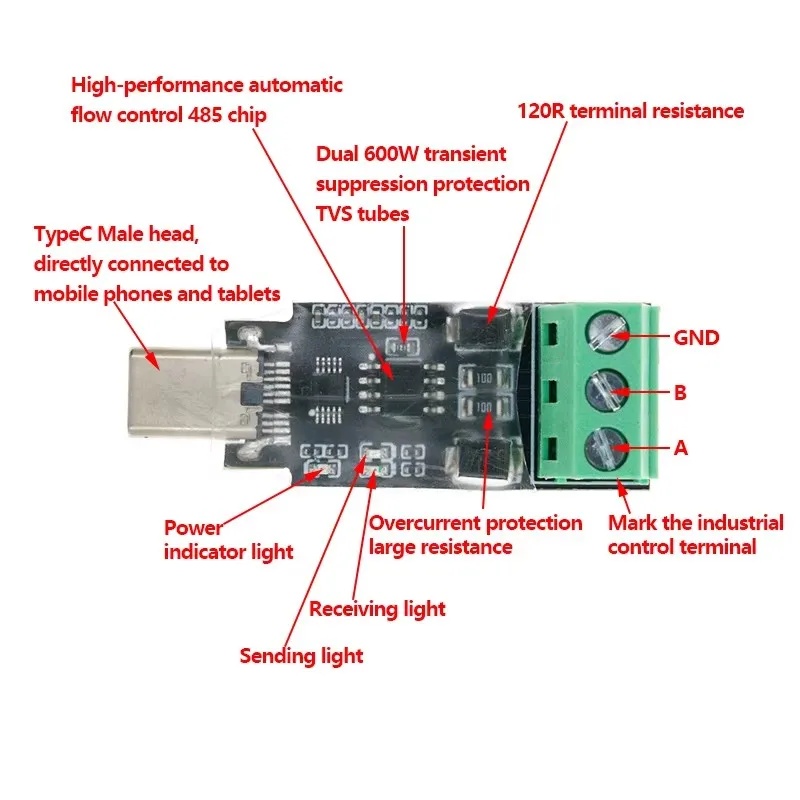 Android Type-C to 485 Module P - Tablets ulasan dan harga