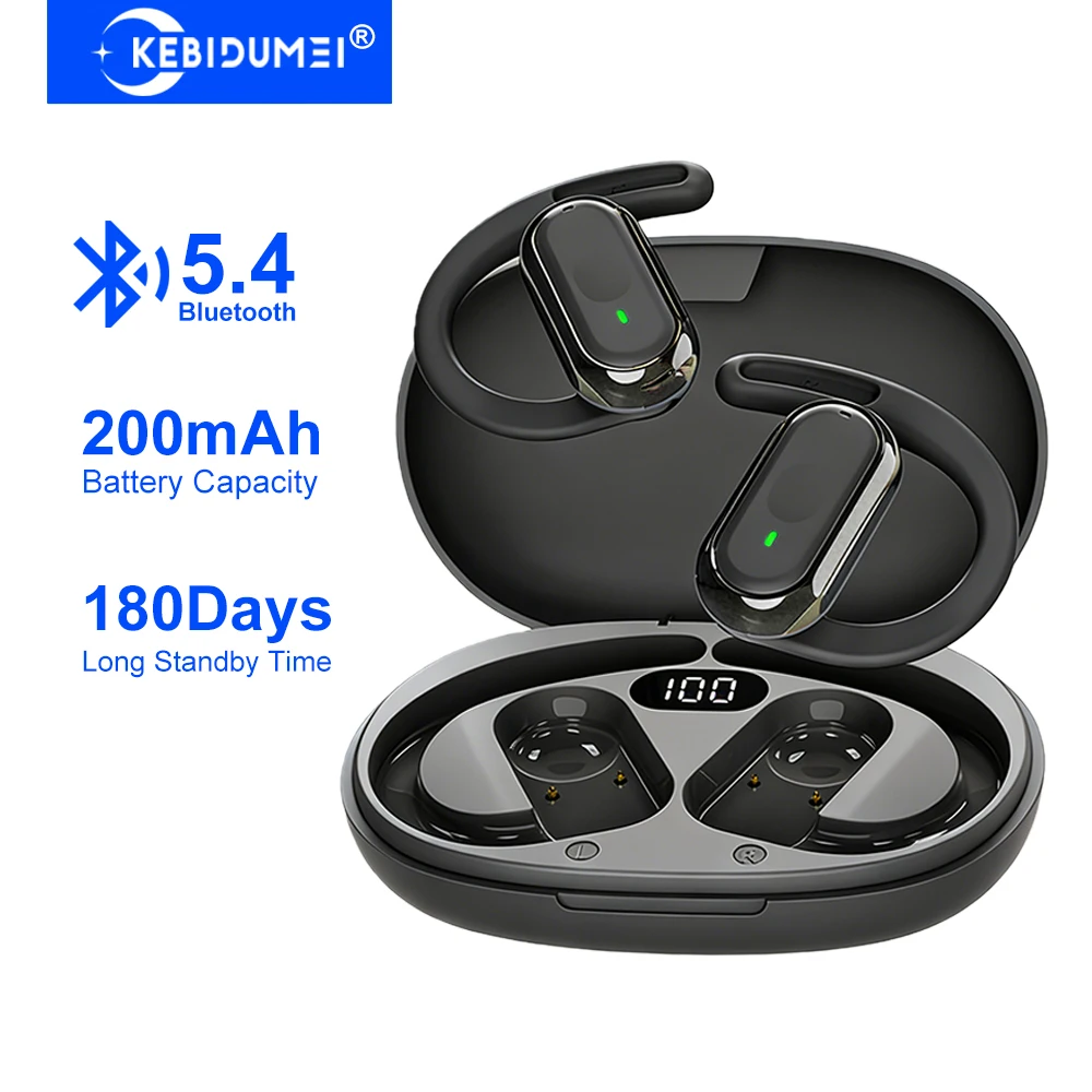 KEBIDUMEI Open-Ear Bluetooth 5 - Bone Conduction Running Headphones ulasan dan harga