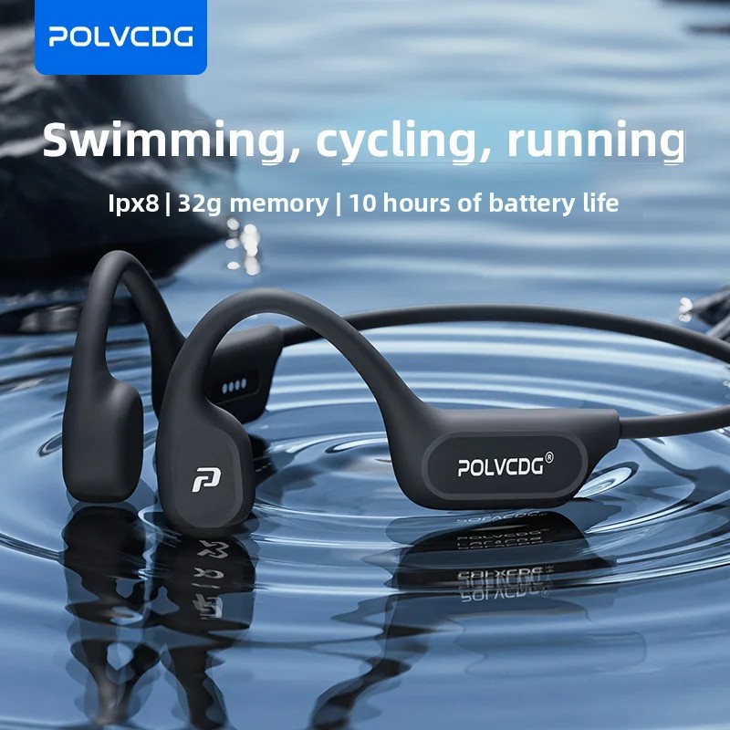 POLVCDG X9 Bone Conduction Ear - Bone Conduction Running Headphones ulasan dan harga