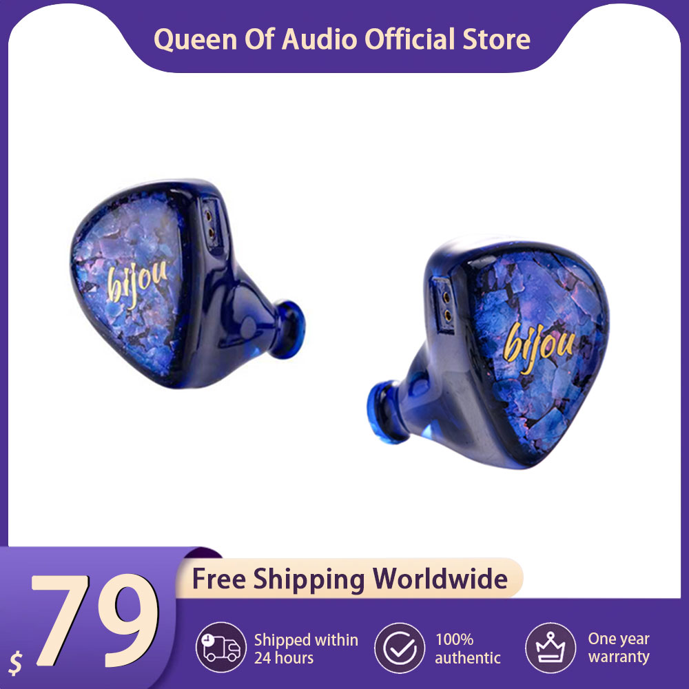 New QoA Bijou Headphone 1DD+1B - Planar Magnetic Iem Earphones ulasan dan harga