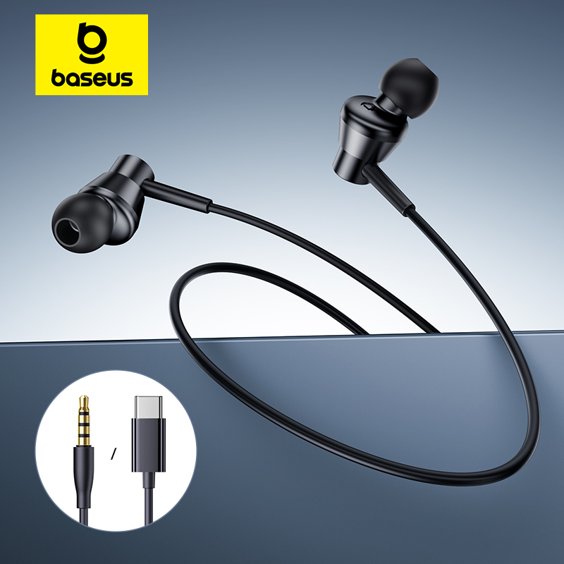Baseus Encok CZ11/HZ11 Wired E - Type C Wired Earphones With Mic ulasan dan harga
