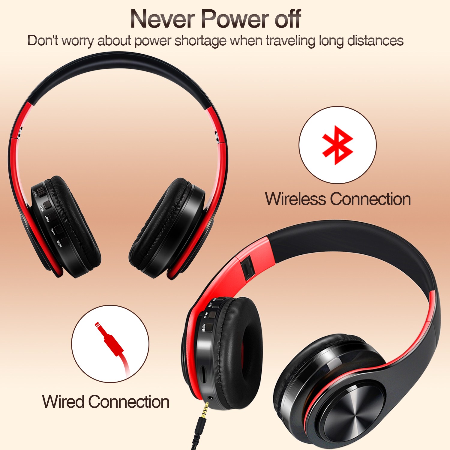 CATASSU Earphone Bluetooth Hea - Anc Wireless Over Ear Headphones ulasan dan harga