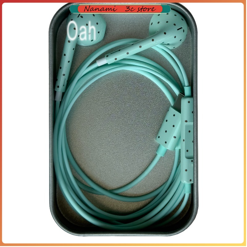 Oah Polka Dot Wired Earphones  - Headphones ulasan dan harga