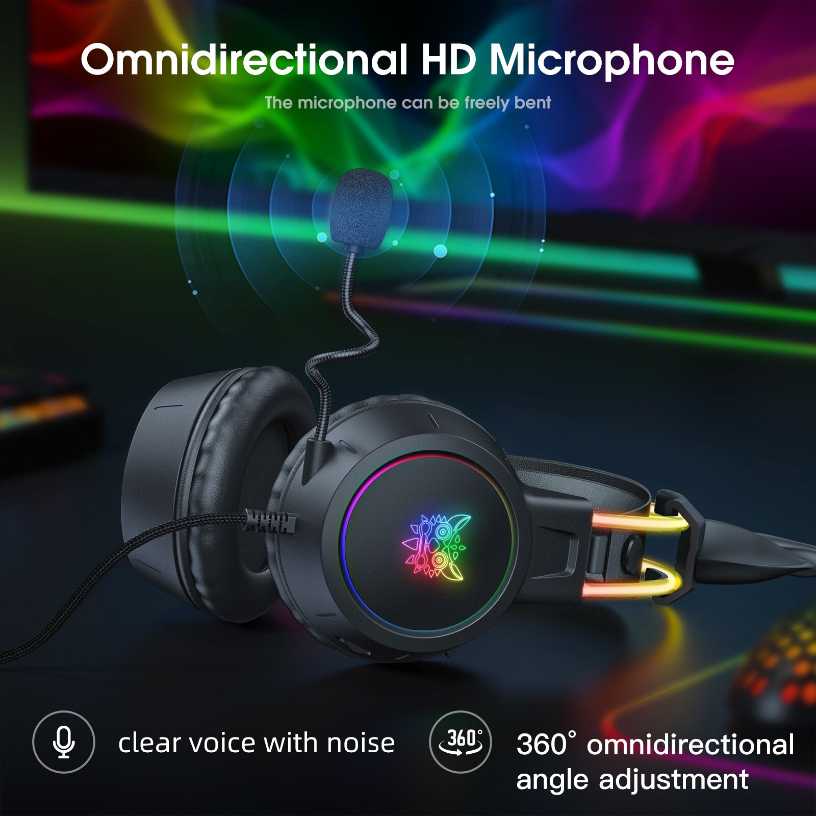 ONIKUMA Gaming Headset for 202 - Gaming Headset With Mic Rgb ulasan dan harga